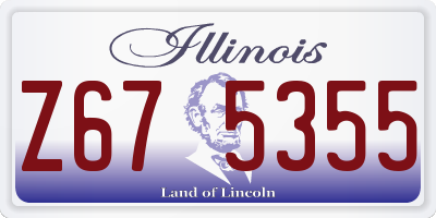 IL license plate Z675355