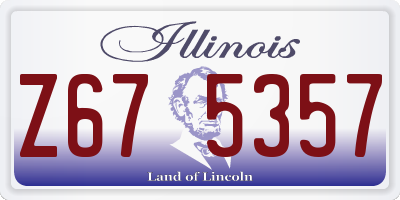IL license plate Z675357