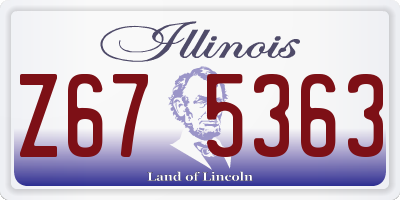 IL license plate Z675363