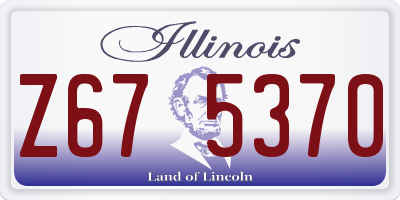 IL license plate Z675370