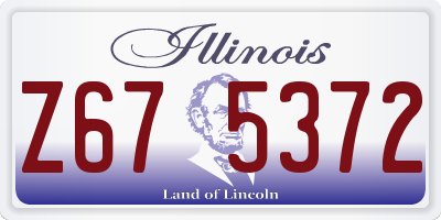 IL license plate Z675372