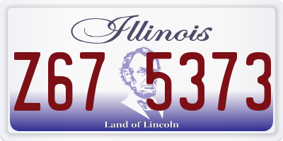 IL license plate Z675373