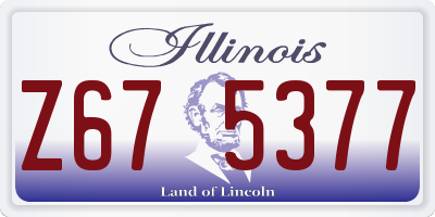 IL license plate Z675377