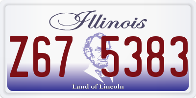IL license plate Z675383