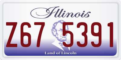 IL license plate Z675391