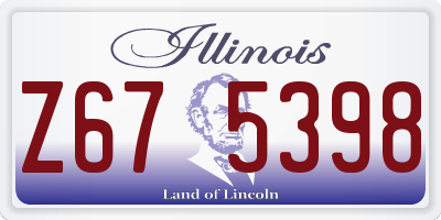 IL license plate Z675398
