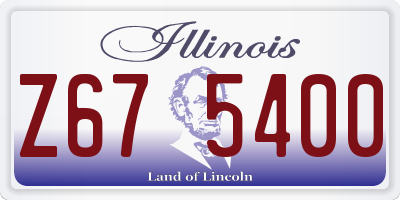 IL license plate Z675400