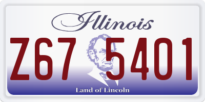 IL license plate Z675401