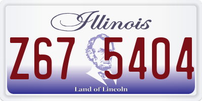 IL license plate Z675404
