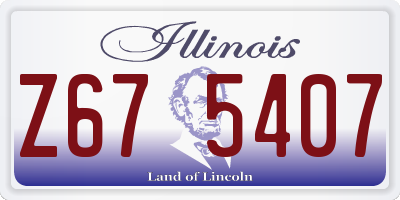 IL license plate Z675407