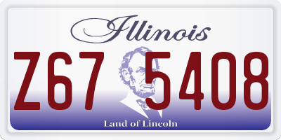 IL license plate Z675408