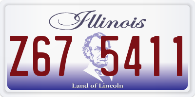 IL license plate Z675411