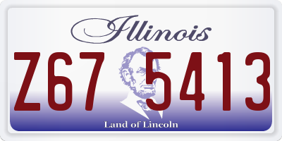 IL license plate Z675413