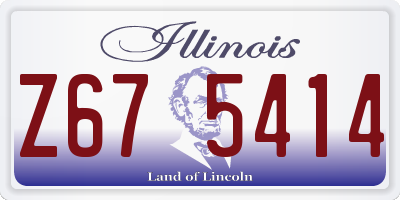 IL license plate Z675414