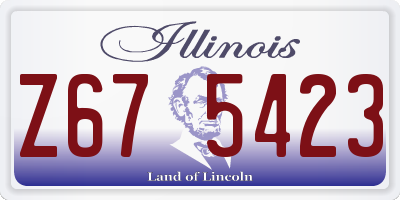 IL license plate Z675423