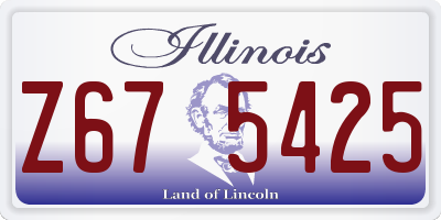 IL license plate Z675425