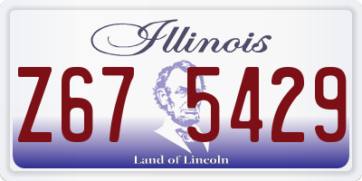 IL license plate Z675429
