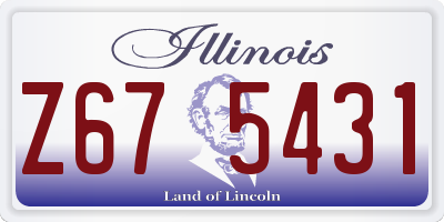 IL license plate Z675431