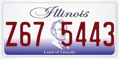 IL license plate Z675443