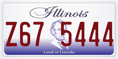 IL license plate Z675444