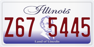 IL license plate Z675445