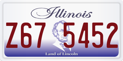 IL license plate Z675452