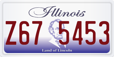 IL license plate Z675453