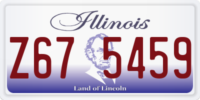 IL license plate Z675459