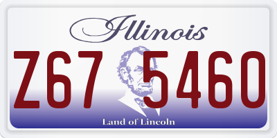 IL license plate Z675460