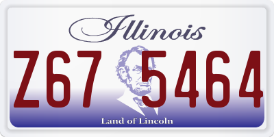 IL license plate Z675464