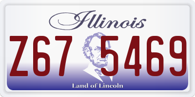 IL license plate Z675469