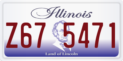 IL license plate Z675471