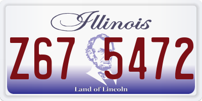 IL license plate Z675472