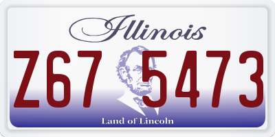 IL license plate Z675473