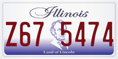 IL license plate Z675474