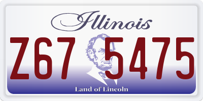IL license plate Z675475