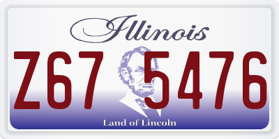 IL license plate Z675476