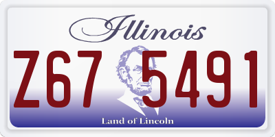 IL license plate Z675491
