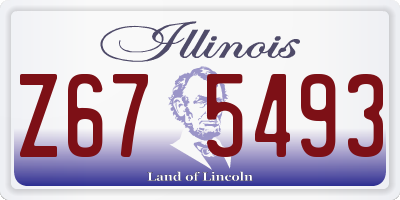 IL license plate Z675493