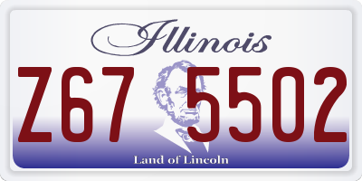 IL license plate Z675502