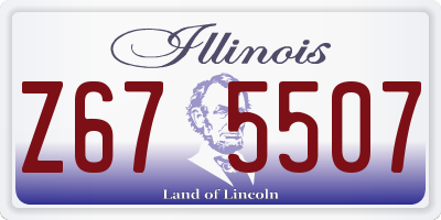 IL license plate Z675507