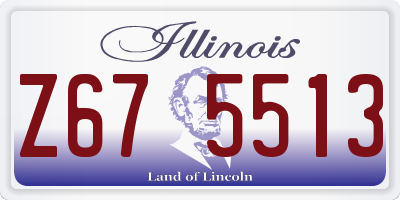 IL license plate Z675513
