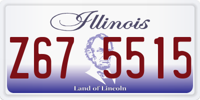 IL license plate Z675515