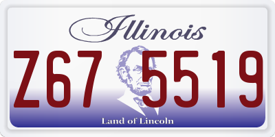 IL license plate Z675519
