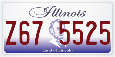 IL license plate Z675525