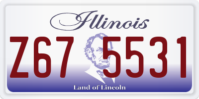IL license plate Z675531