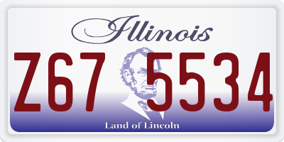 IL license plate Z675534