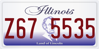 IL license plate Z675535