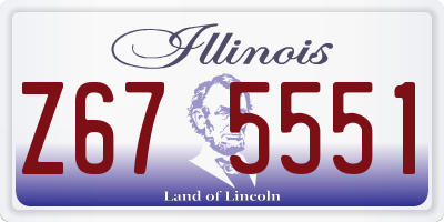 IL license plate Z675551
