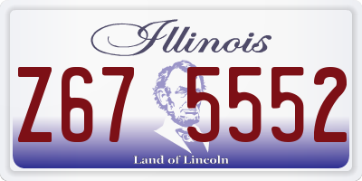 IL license plate Z675552